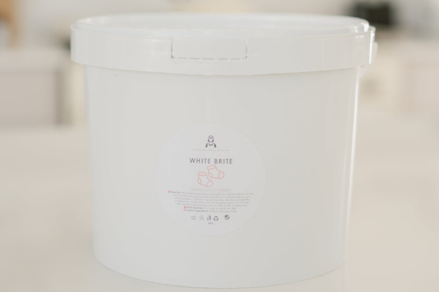 Bright White Pre-Soak Bleach Powder – (Box of 2 x 5kg Buckets)
